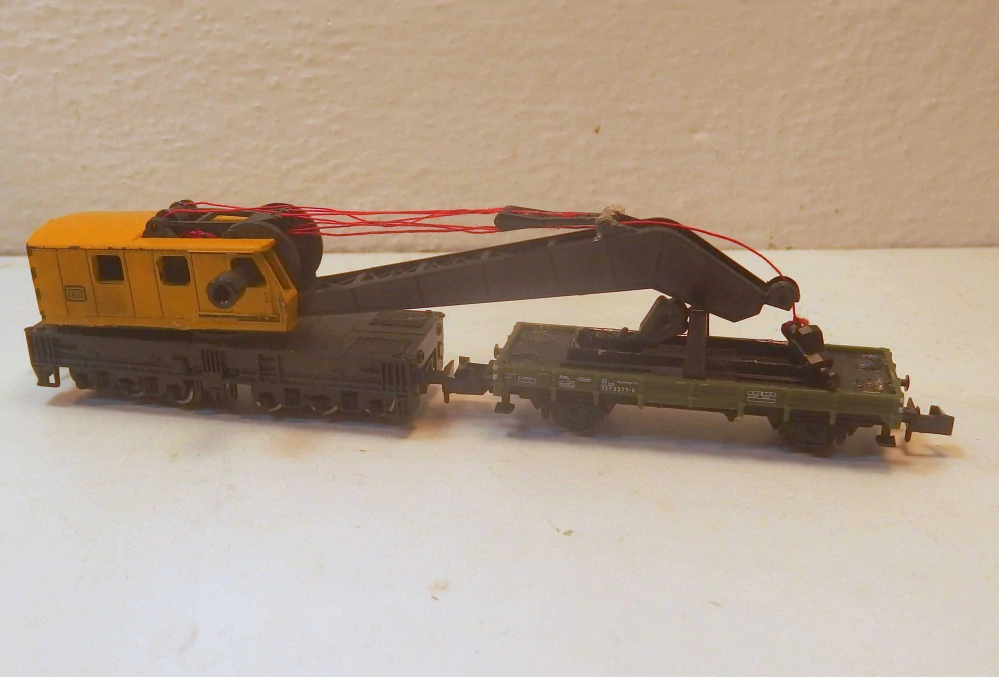 6osý jeřáb DB s přípojným vozem N  11525