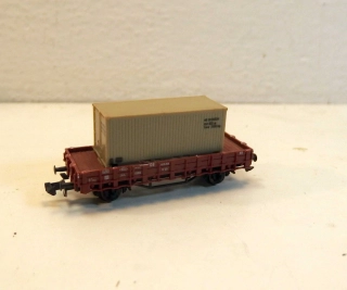 2osý  vůz s kontejnerem  DB  N 170025