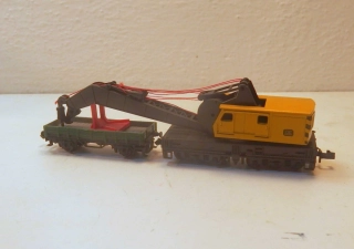 6osý jeřáb DB s přípojným vozem N  11525